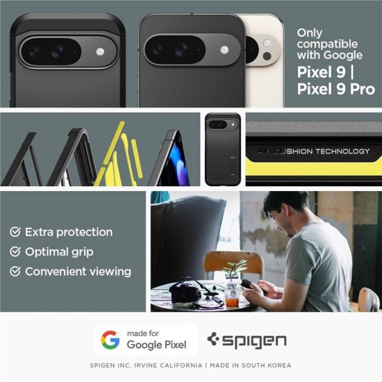 Husa Spigen Tough Armor pentru Google Pixel 9 Pro/Pixel 9, metalic negru (Spigen, Pixel 9 Pro XL) by www.silkase.ro Husa Spigen Tough Armor pentru Google Pixel 9 Pro/Pixel 9, metalic negru (Pixel 9 Pro XL, ACS07692) by www.silkase.ro