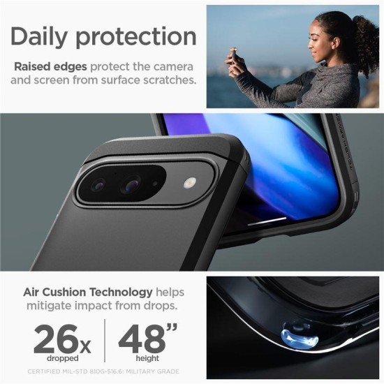 Husa Spigen Tough Armor pentru Google Pixel 9 Pro/Pixel 9, metalic negru (Spigen, Pixel 9 Pro XL) by www.silkase.ro Husa Spigen Tough Armor pentru Google Pixel 9 Pro/Pixel 9, metalic negru (Pixel 9 Pro XL, ACS07692) by www.silkase.ro