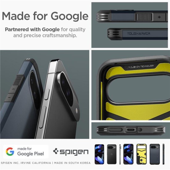 Husa Spigen Tough Armor pentru Google Pixel 9 Pro/Pixel 9, metalic (Spigen, Pixel 9 Pro) by www.silkase.ro Husa Spigen Tough Armor pentru Google Pixel 9 Pro/Pixel 9, metalic (Pixel 9 Pro, ACS07693) by www.silkase.ro