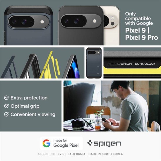 Husa Spigen Tough Armor pentru Google Pixel 9 Pro/Pixel 9, metalic (Spigen, Pixel 9 Pro) by www.silkase.ro Husa Spigen Tough Armor pentru Google Pixel 9 Pro/Pixel 9, metalic (Pixel 9 Pro, ACS07693) by www.silkase.ro