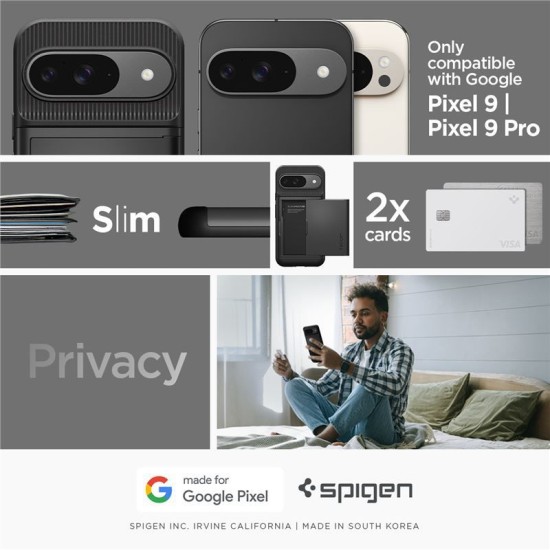 Husa Spigen Slim Armor CS pentru Google Pixel 9 Pro/Pixel 9, negru (Spigen, Pixel 9 Pro) by www.silkase.ro Husa Spigen Slim Armor CS pentru Google Pixel 9 Pro/Pixel 9, negru (Pixel 9 Pro, ACS07695) by www.silkase.ro