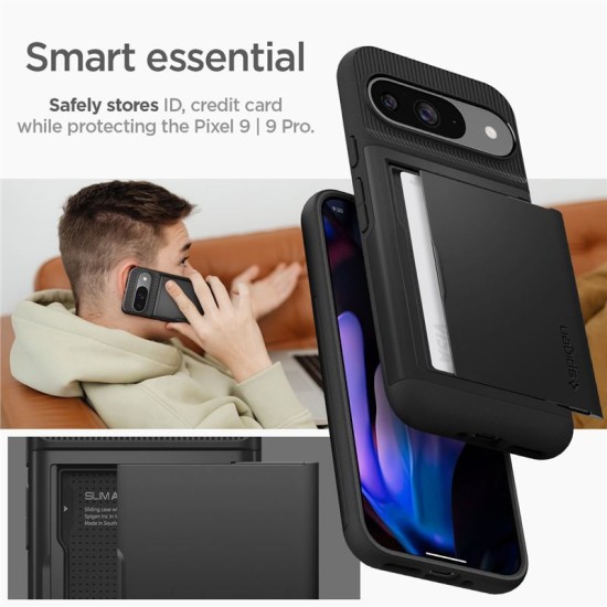 Husa Spigen Slim Armor CS pentru Google Pixel 9 Pro/Pixel 9, negru (Spigen, Pixel 9 Pro) by www.silkase.ro Husa Spigen Slim Armor CS pentru Google Pixel 9 Pro/Pixel 9, negru (Pixel 9 Pro, ACS07695) by www.silkase.ro