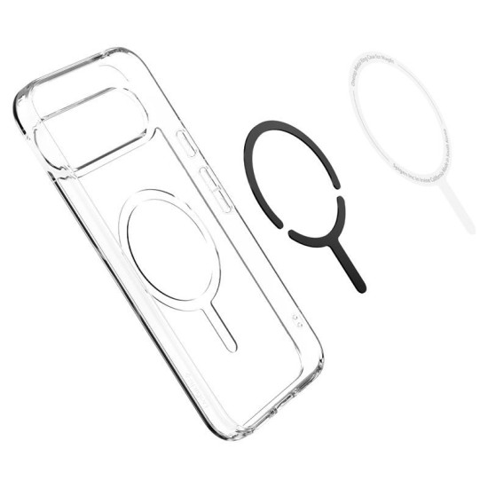Husa Spigen Ultra Hybrid OneTap Metal Ring MagSafe pentru Google Pixel 9 Pro XL, alb/transparent (Spigen, Pixel 9 Pro XL) by www.silkase.ro Husa Spigen Ultra Hybrid OneTap Metal Ring MagSafe pentru Google Pixel 9 Pro XL, alb/transparent (Pixel 9 Pro XL, ACS07720) by www.silkase.ro