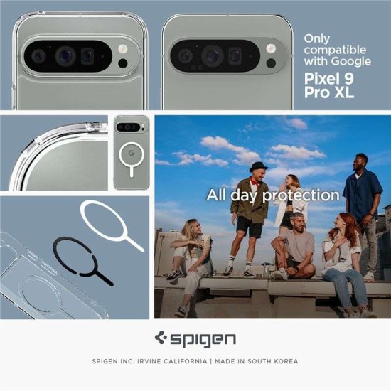 Husa Spigen Ultra Hybrid OneTap Metal Ring MagSafe pentru Google Pixel 9 Pro XL, alb/transparent (Spigen, Pixel 9 Pro XL) by www.silkase.ro Husa Spigen Ultra Hybrid OneTap Metal Ring MagSafe pentru Google Pixel 9 Pro XL, alb/transparent (Pixel 9 Pro XL, ACS07720) by www.silkase.ro