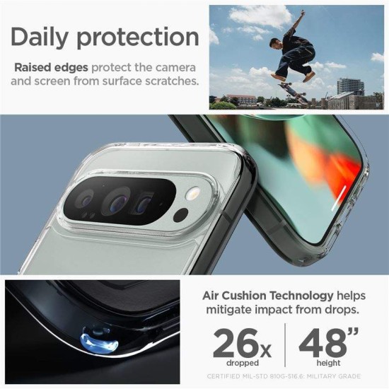 Husa Spigen Ultra Hybrid OneTap Metal Ring MagSafe pentru Google Pixel 9 Pro XL, alb/transparent (Spigen, Pixel 9 Pro XL) by www.silkase.ro Husa Spigen Ultra Hybrid OneTap Metal Ring MagSafe pentru Google Pixel 9 Pro XL, alb/transparent (Pixel 9 Pro XL, ACS07720) by www.silkase.ro