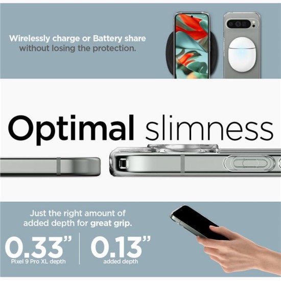 Husa Spigen Ultra Hybrid pentru Google Pixel 9 Pro XL, Crystal Clear (Spigen, Telefoane Google) by www.silkase.ro Husa Spigen Ultra Hybrid pentru Google Pixel 9 Pro XL, Crystal Clear (Telefoane Google, ACS07721) by www.silkase.ro