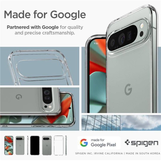 Husa Spigen Ultra Hybrid pentru Google Pixel 9 Pro XL, Crystal Clear (Spigen, Telefoane Google) by www.silkase.ro Husa Spigen Ultra Hybrid pentru Google Pixel 9 Pro XL, Crystal Clear (Telefoane Google, ACS07721) by www.silkase.ro