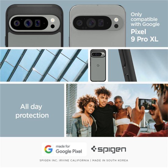 Husa Spigen, Ultra Hybrid, pentru Google Pixel 9 Pro XL, negru mat (Pixel 9 Pro XL, ACS07724) by www.silkase.ro