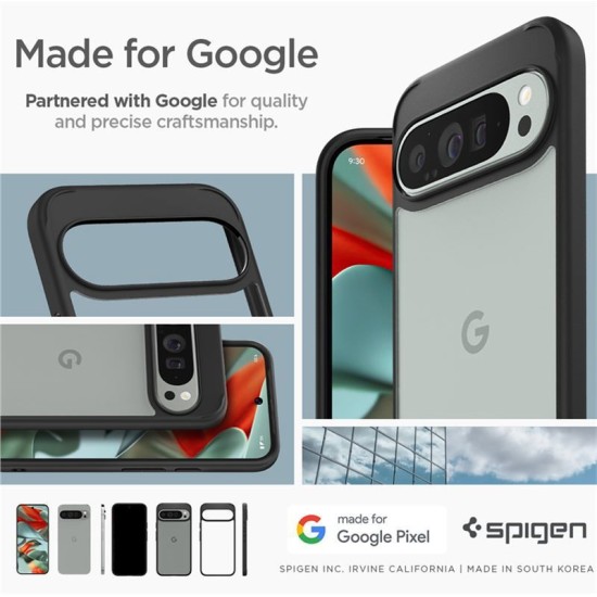 Husa Spigen, Ultra Hybrid, pentru Google Pixel 9 Pro XL, negru mat (Pixel 9 Pro XL, ACS07724) by www.silkase.ro