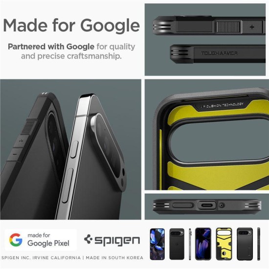 Husa Spigen Tough Armor pentru Google Pixel 9 Pro XL, negru (Spigen, Pixel 9 Pro XL) by www.silkase.ro Husa Spigen Tough Armor pentru Google Pixel 9 Pro XL, negru (Pixel 9 Pro XL, ACS07726) by www.silkase.ro