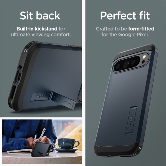 Husa Spigen Tough Armor pentru Google Pixel 9 Pro XL, metalic (Spigen, Pixel 9 Pro XL) by www.silkase.ro Husa Spigen Tough Armor pentru Google Pixel 9 Pro XL, metalic (Pixel 9 Pro XL, ACS07727) by www.silkase.ro