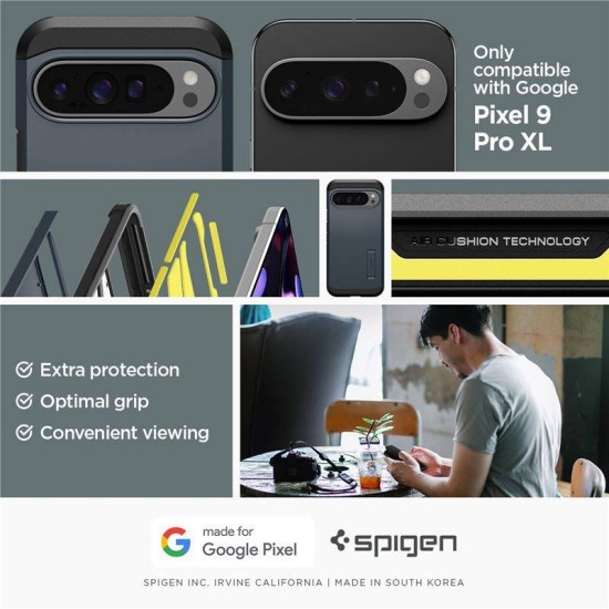 Husa Spigen Tough Armor pentru Google Pixel 9 Pro XL, metalic (Spigen, Pixel 9 Pro XL) by www.silkase.ro Husa Spigen Tough Armor pentru Google Pixel 9 Pro XL, metalic (Pixel 9 Pro XL, ACS07727) by www.silkase.ro