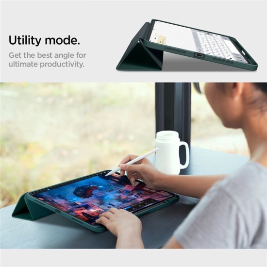 Husa pentru iPad Pro 11 (2024) - Spigen Urban Fit - Midnight Green (Spigen, Ingredi) by www.silkase.ro Husa pentru iPad Pro 11 (2024) - Spigen Urban Fit - Midnight Green (Ingredi, ACS07759) by www.silkase.ro