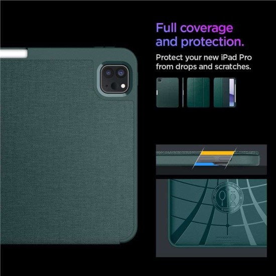 Husa pentru iPad Pro 11 (2024) - Spigen Urban Fit - Midnight Green (Spigen, Ingredi) by www.silkase.ro Husa pentru iPad Pro 11 (2024) - Spigen Urban Fit - Midnight Green (Ingredi, ACS07759) by www.silkase.ro