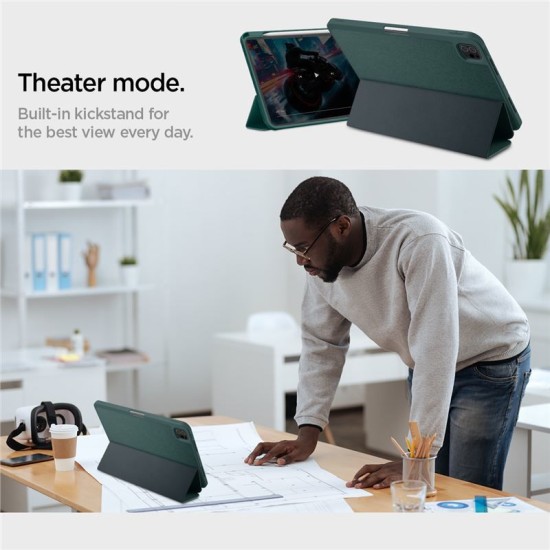 Husa pentru iPad Pro 11 (2024) - Spigen Urban Fit - Midnight Green (Spigen, Ingredi) by www.silkase.ro Husa pentru iPad Pro 11 (2024) - Spigen Urban Fit - Midnight Green (Ingredi, ACS07759) by www.silkase.ro