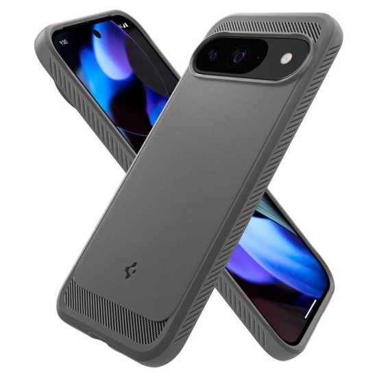 Husa Spigen Rugged Armor, pentru Google Pixel 9 Pro/Pixel 9, gri (Pixel 9 Pro, ACS07783) by www.silkase.ro