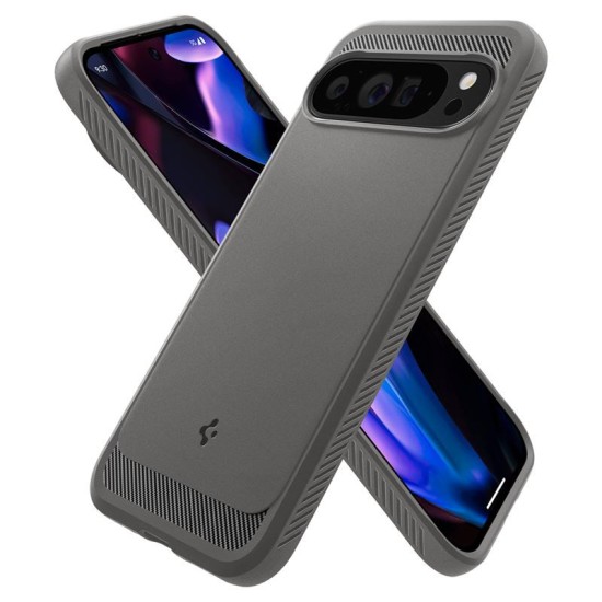 Husa Spigen Rugged Armor pentru Google Pixel 9 Pro XL, gri (Telefoane Google, ACS07784) by www.silkase.ro