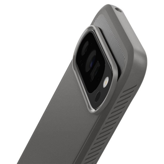 Husa Spigen Rugged Armor pentru Google Pixel 9 Pro XL, gri (Telefoane Google, ACS07784) by www.silkase.ro