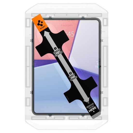 Folie protectie Spigen Glass tR Slim pentru Apple iPad Pro 11" 2024, sticla, transparenta (Ingredi, AGL07788) by www.silkase.ro