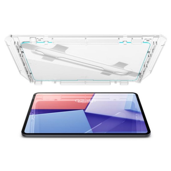Folie protectie Spigen Glass tR Slim pentru Apple iPad Pro 13" 2024, sticla, transparenta (Ingredi, AGL07793) by www.silkase.ro