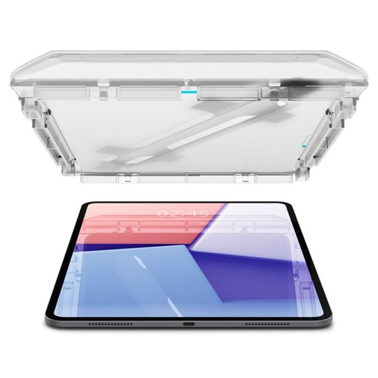 Folie protectie Spigen Glass tR Slim pentru Apple iPad Pro 13" 2024, sticla, transparenta (Ingredi, AGL07793) by www.silkase.ro