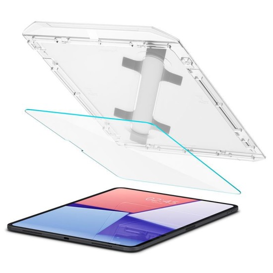 Folie protectie Spigen Glass tR Slim pentru Apple iPad Pro 13" 2024, sticla, transparenta (Ingredi, AGL07793) by www.silkase.ro
