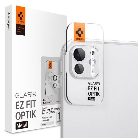 Folie sticla camera foto Spigen GLAStR EZ Fit Optik Metal compatibila cu iPad Pro 11 inch 2024 / 13 inch 2024 Silver (Spigen, Ingredi) by www.silkase.ro Folie sticla camera foto Spigen GLAStR EZ Fit Optik Metal compatibila cu iPad Pro 11 inch 2024 / 13 inch 2024 Silver (Ingredi, AGL07796) by www.silkase.ro