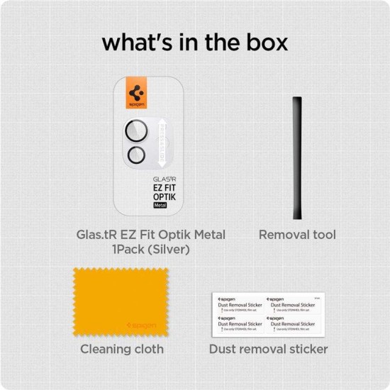 Folie sticla camera foto Spigen GLAStR EZ Fit Optik Metal compatibila cu iPad Pro 11 inch 2024 / 13 inch 2024 Silver (Spigen, Ingredi) by www.silkase.ro Folie sticla camera foto Spigen GLAStR EZ Fit Optik Metal compatibila cu iPad Pro 11 inch 2024 / 13 inch 2024 Silver (Ingredi, AGL07796) by www.silkase.ro