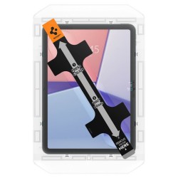 Folie protectie Spigen Glass tR Slim pentru Apple iPad Air 11" 2024, sticla, transparenta