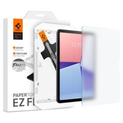 Folie protectie tableta, Spigen, Sticla securizata, Paper Touch pentru iPad Air 11" M2, 2024 transparent mat