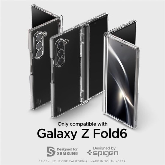 Husa Spigen, Ultra Hybrid. pentru Samsung Galaxy Z Fold6, Crystal Clear (Telefoane Samsung, ACS07813) by www.silkase.ro