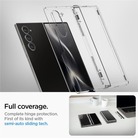 Husa Spigen, Ultra Hybrid. pentru Samsung Galaxy Z Fold6, Crystal Clear (Telefoane Samsung, ACS07813) by www.silkase.ro