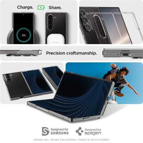 Husa Spigen Air Skin, Cristal pentru Samsung Galaxy Z Fold6 (Spigen, Telefoane Samsung) by www.silkase.ro Husa Spigen Air Skin, Cristal pentru Samsung Galaxy Z Fold6 (Telefoane Samsung, ACS07815) by www.silkase.ro
