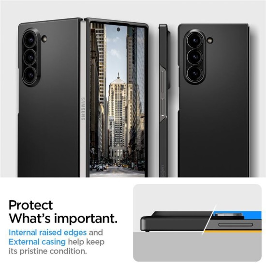 Spigen Air Skin, pentru Samsung Galaxy Z Fold6, negru (Telefoane Samsung, ACS07816) by www.silkase.ro