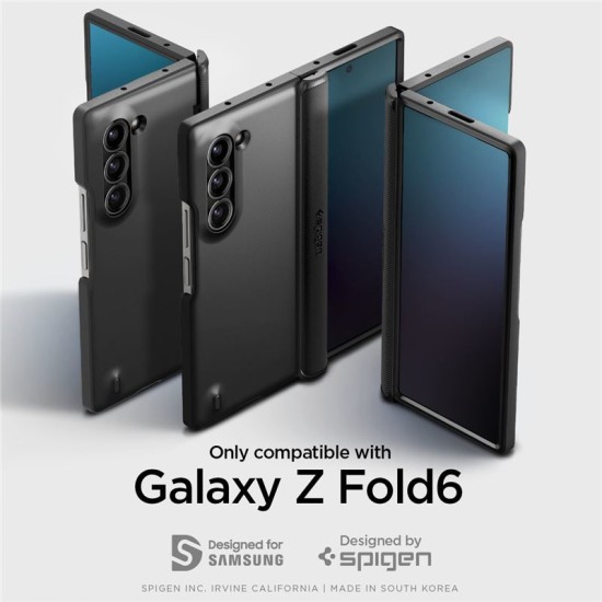 Husa Spigen Slim Armor Pro compatibila cu Samsung Galaxy Z Fold 6 Black (Spigen, Z Flip 6) by www.silkase.ro Husa Spigen Slim Armor Pro compatibila cu Samsung Galaxy Z Fold 6 Black (Z Flip 6, ACS07820) by www.silkase.ro
