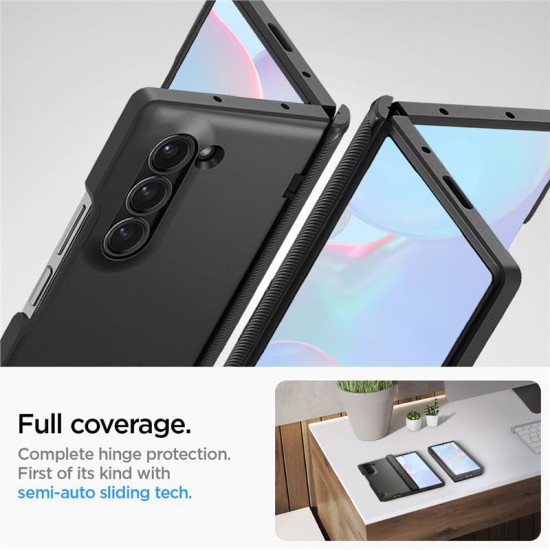 Husa Spigen Slim Armor Pro compatibila cu Samsung Galaxy Z Fold 6 Black (Spigen, Z Flip 6) by www.silkase.ro Husa Spigen Slim Armor Pro compatibila cu Samsung Galaxy Z Fold 6 Black (Z Flip 6, ACS07820) by www.silkase.ro