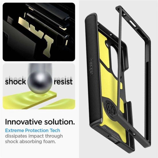 Husa Spigen Slim Armor Pro compatibila cu Samsung Galaxy Z Fold 6 Black (Spigen, Z Flip 6) by www.silkase.ro Husa Spigen Slim Armor Pro compatibila cu Samsung Galaxy Z Fold 6 Black (Z Flip 6, ACS07820) by www.silkase.ro