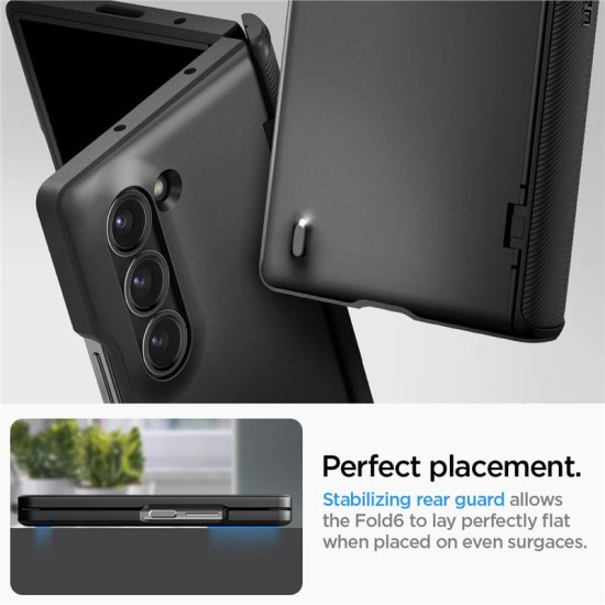 Husa Spigen Slim Armor Pro compatibila cu Samsung Galaxy Z Fold 6 Black (Spigen, Z Flip 6) by www.silkase.ro Husa Spigen Slim Armor Pro compatibila cu Samsung Galaxy Z Fold 6 Black (Z Flip 6, ACS07820) by www.silkase.ro