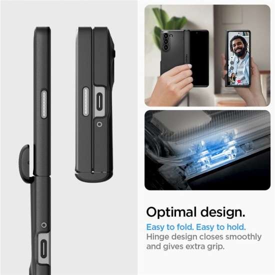 Husa Spigen Slim Armor Pro compatibila cu Samsung Galaxy Z Fold 6 Black (Spigen, Z Flip 6) by www.silkase.ro Husa Spigen Slim Armor Pro compatibila cu Samsung Galaxy Z Fold 6 Black (Z Flip 6, ACS07820) by www.silkase.ro