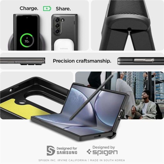Husa Spigen Slim Armor Pro compatibila cu Samsung Galaxy Z Fold 6 Black (Spigen, Z Flip 6) by www.silkase.ro Husa Spigen Slim Armor Pro compatibila cu Samsung Galaxy Z Fold 6 Black (Z Flip 6, ACS07820) by www.silkase.ro