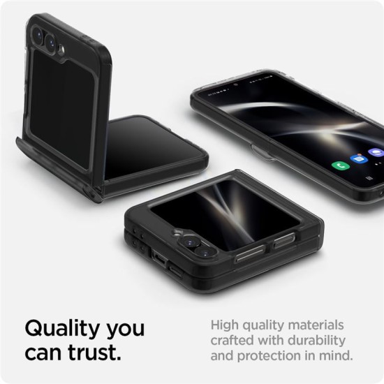 Spigen Ultra Hybrid Pro, Samsung Galaxy Z Flip6/7 FE, negru/gri (Spigen, Z Flip 7 FE) by www.silkase.ro Spigen Ultra Hybrid Pro, Samsung Galaxy Z Flip6/7 FE, negru/gri (Z Flip 7 FE, ACS07835) by www.silkase.ro