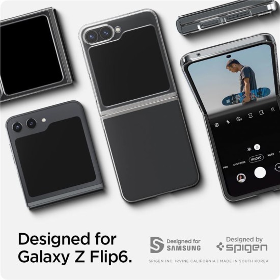 Husa Spigen Air Skin, Cristal pentru Samsung Galaxy Z Flip6/7 FE (Spigen, Z Flip 7 FE) by www.silkase.ro Husa Spigen Air Skin, Cristal pentru Samsung Galaxy Z Flip6/7 FE (Z Flip 7 FE, ACS07836) by www.silkase.ro