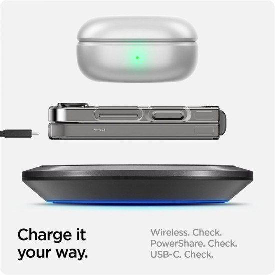Spigen Ultra Hybrid Pro,  Samsung Galaxy Z Flip6/7 FE, Zero One, negru (Z Flip 7 FE, ACS07837) by www.silkase.ro