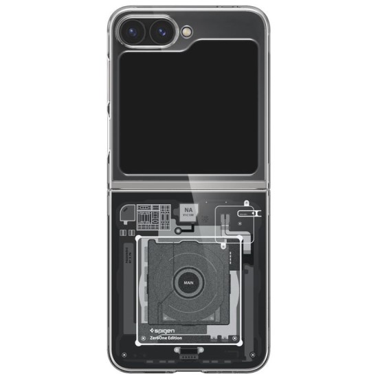 Spigen Ultra Hybrid Pro,  Samsung Galaxy Z Flip6/7 FE, Zero One, negru (Z Flip 7 FE, ACS07837) by www.silkase.ro