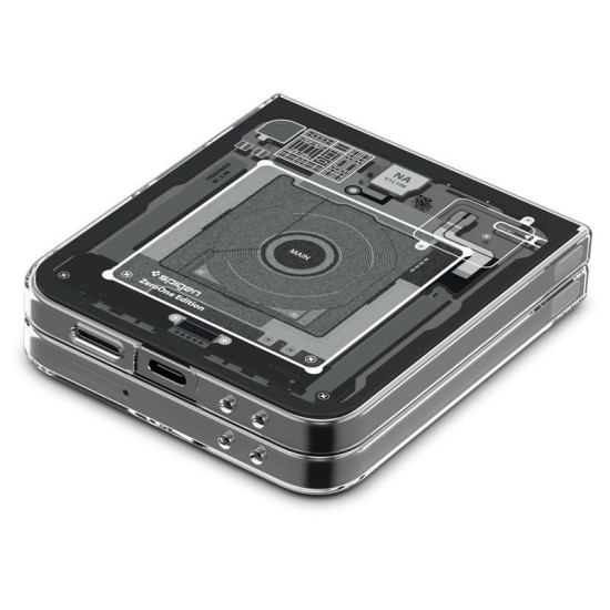 Spigen Ultra Hybrid Pro,  Samsung Galaxy Z Flip6/7 FE, Zero One, negru (Z Flip 7 FE, ACS07837) by www.silkase.ro