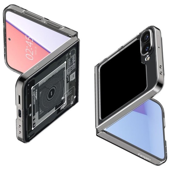 Spigen Ultra Hybrid Pro,  Samsung Galaxy Z Flip6/7 FE, Zero One, negru (Z Flip 7 FE, ACS07837) by www.silkase.ro