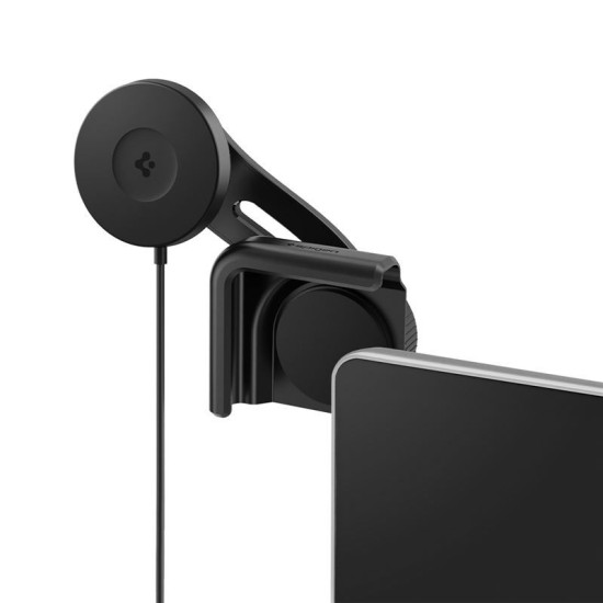 Suport auto Spigen TapLock pentru masini Tesla, Wireless / Screen, Compatibil MagSafe, Incarcare Wireless 15W, Negru (Suport auto, ACP07870) by www.silkase.ro