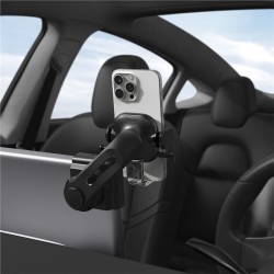 Suport auto universal pentru telefon Spigen TapLock Car Mount pentru Tesla Model 3/X/S/Y/Cybertruck, negru