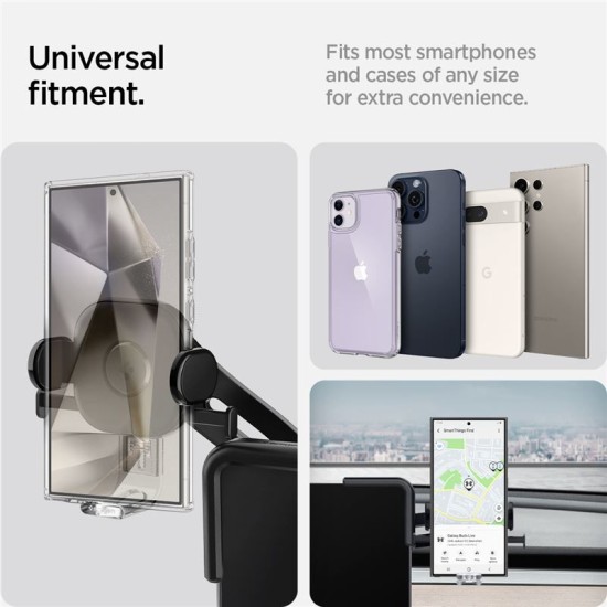 Suport auto universal pentru telefon Spigen TapLock Car Mount pentru Tesla Model 3/X/S/Y/Cybertruck, negru (Spigen, Suport auto) by www.silkase.ro Suport auto universal pentru telefon Spigen TapLock Car Mount pentru Tesla Model 3/X/S/Y/Cybertruck, negru (Suport auto, ACP07871) by www.silkase.ro