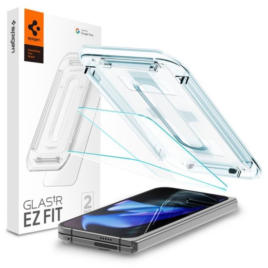 Set 2 folii de protectie Spigen Glass tR AlignMaster pentru Google Pixel 9 Pro Fold (Spigen, Pixel 9 Pro Fold) by www.silkase.ro Set 2 folii de protectie Spigen Glass tR AlignMaster pentru Google Pixel 9 Pro Fold (Pixel 9 Pro Fold, AGL07873) by www.silkase.ro